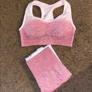 Pink Ombré Activewear Set